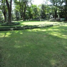 気持ちよい芝生広場