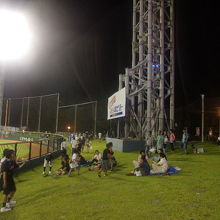 試合終了後しばらくゆんたく（？）するのが沖縄流かも？