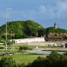 兼城港サイドから男岩を眺める！