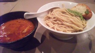 海老が濃いつけ麺