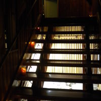 露天風呂への途中の階段