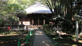 仁王門が印象的な寺