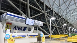 羽田や成田に比べると空いています