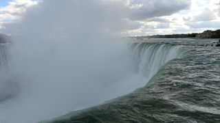カナダ滝の直ぐ横の展望所