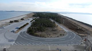 東京湾の眺望が広がる岬