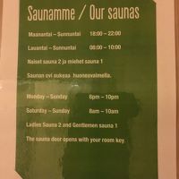 サウナオープン時間です。