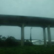 日向市側のリニア線跡の様子