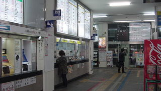 空港バスの乗り場です