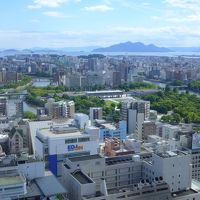 部屋から広島湾方面