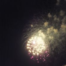 あまり大きな花火はないです。