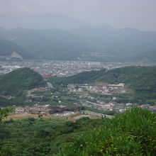 頂上付近からの景観の一例