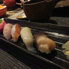 外ヶ浜コース（4,000円・税別）の握り