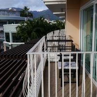 ベランダは暑かった…