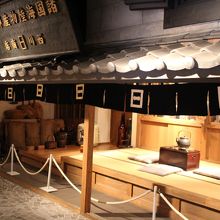 昔の商店を再現