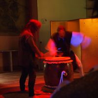 迫力ある一向一揆太鼓