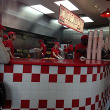 オーダー後、座席からぱちり