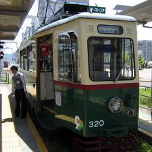 グラーツ市電から貰い受けた車両。