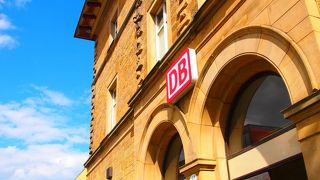 シュタイナッハ⇔ローテンブルクのローカル列車の駅(結局DBのストライキの影響で列車の利用は1度もしなかったけど)