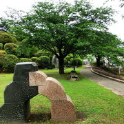 NHK熊本放送局のすぐ下にある小さな公園『千葉城公園』