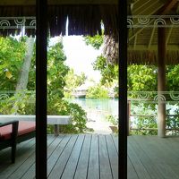 オーシャンフロントバンガローからの景色