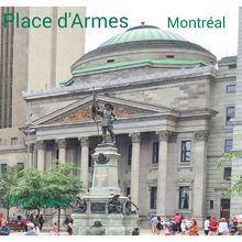 Mesonneuveの像、モントリオール銀行