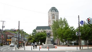 建物とスイーツ