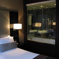 バスルームはガラス張りです！