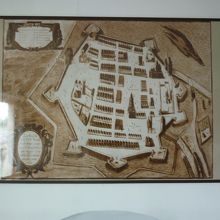 中世期の町の概略図