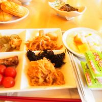 朝食もバイキング　食べました〜