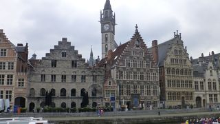 `レイエ川/ギルドハウス群/鐘楼`