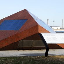 音楽噴水のスピーカー