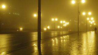 霧が濃くて風情ある