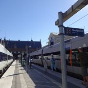 平日コペンハーゲン中央駅から近郊電車で47分でした。