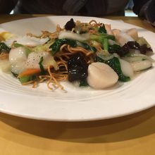 海鮮あんかけ焼きそば