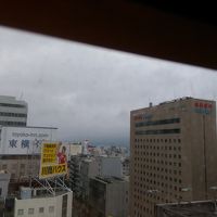 大浴場のある自販機コーナーからの眺望