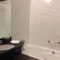 このホテルの特筆はバスルームの広さです。