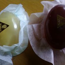 グレープフルーツとストロベリーのゼリー。