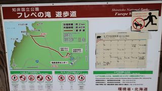 ヒグマ出没で遊歩道を歩けず。