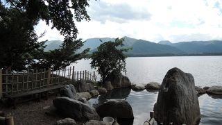 目線が湖面と同じ