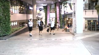 出来てまもないショッピングセンター