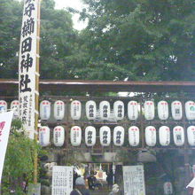 櫛田神社に接する商店街側の門です。