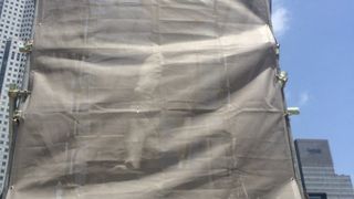 ネットで囲われていました