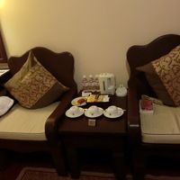 お茶セット・ゆったりしたイス