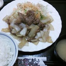 バラ焼き定食