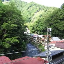 部屋からのです。