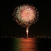 花火は見ごたえあり