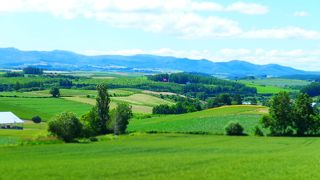 重なった丘が綺麗です