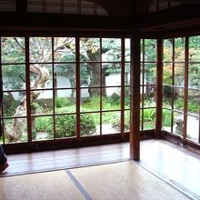 窓から見る日本庭園が、日本を愛してたんだな、と感じさせる