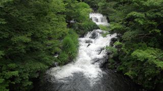 雨降りの滝