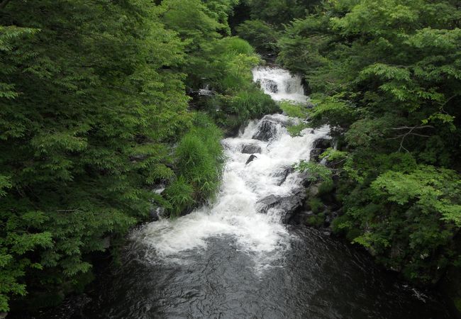 雨降りの滝